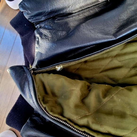 Men's Leather Bomber jacket Planet Hollywood Paris, France - Picture 5 of 9